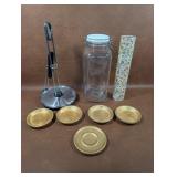 Candle Coasters, Mason Storage Container,