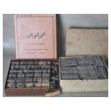 Hot Metal Typesetting Slugs Names & Vintage Dura