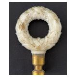 Aladdin Alacite Glass Wreath Finial