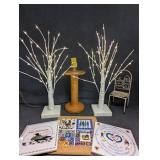LED Birch Tree Lights, Ceramic Trivets ++