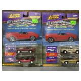 2 NOS Johnny Lightning Classic Custom Corvettes