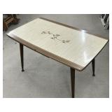 Mid Century German Extending Leaf Dining Table ,