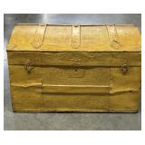 Antique Painted Steamer Trunk / Blanket Chest w/