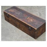 Antique Pine ? Wood Tool Box Rustic