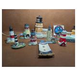 Lighthouse Decor, Sun Catcher, Candle, Dish++
