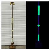 Art Deco Floor Lamp w/ Uranium Slag Glass