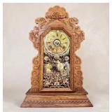 Antique Gingerbread Style Table Clock w/ Original