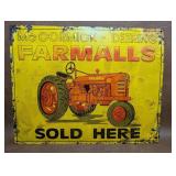 Vintage Mc Cormick Farmalls TractorsSign Sold