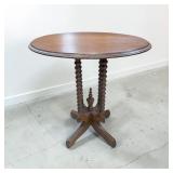 Small Victorian Spindle Table With Oval Top