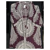 LADIES NOS EMBROIDERED DUSTER 22/24