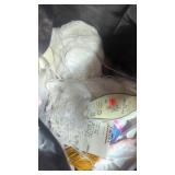 Large Bag of Partially used Yarn Skeins , Box