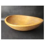 Vtg Wooden Dough Bowl