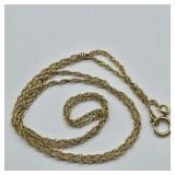 14K YELLOW GOLD CHAIN NECKLACE 18"