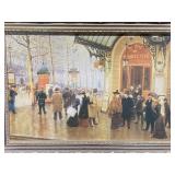 OUTSIDE THE VAUDEVILLE THEATER FRAMED PRINT ON
