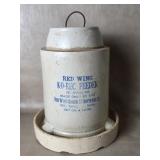 Vintage Red Wing Stoneware Ko-Rec Chicken Feeder