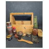 Shoe Shine Kit, Metal Files, Older Snow-Proof