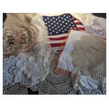 American Flag Sewing Material Fabric, Doilies ++