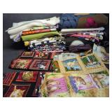 Fabric Sewing Material & Fabric Remnant Lot, 61"