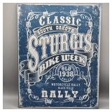 STURGIS BIKE WEEK METAL SIGN 12" WIDE 16" TALL