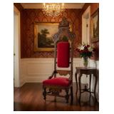 Victorian-Era Ornate Hall Tree / Hall Seat w/