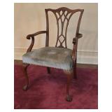Antique Chippendale Ball & Claw Arm Chair