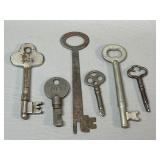 Vintage Sketleton Keys, Sewing Machine Case Keys