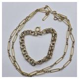 12k GF BRACELET & NECKLACE