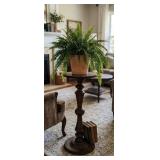 Vintage Quartersawn Oak Fern Stand, Plant Stand