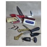 Lot Of Pocket Knives , Frost Cutlery Camel Mac