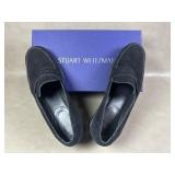 Stuart Weitzman School Days Black Suede Loafer