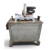 Delta 10" Compound Miter Sae on Rolling Cabinet