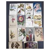 14 Antique Postcards