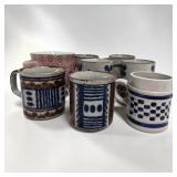 Lot of Pottery Coffee Cups