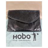 Hobo Black Leather Crossbody Handbag