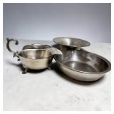 Lot of Pewter Decor