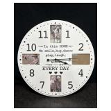WALL CLOCK PICTURE FRAME WOOD, WORKING