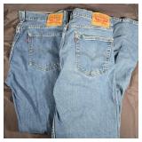 2- LEVI STRAUSS 505 36X34 DENIM JEANS