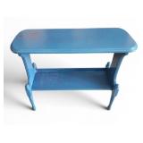 Vtg End Table With Bookshelf