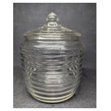 Circle Clear by Anchor Hocking Cracker Jar W/ Lid