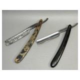 2 Antique Straight Razors , H Boker & Simmons