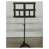 Antique Music Stand w/ Claw Foot Cast Iron Base,