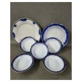 Antique Flow Blue Dinnerware Pieces