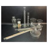 Vintage Laboratory Glassware , Beakers ,