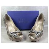 Stuart Weitzman Pinchos Beige Big Boa Open Toe
