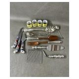 Mixed Lot Serving Ware Silverplate & Porcelain