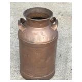 METAL CREAM CAN PAINTED GOLD