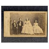 Antique 1863 CDV Photo Tom Thumb Midget Wedding