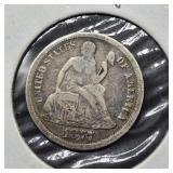 1877 CARSON CITY TYPE 2 REVERSE DIME