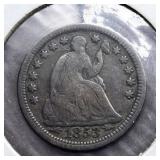 1853 HALF DIME