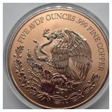 5 OZ FINE COPPER ROUND